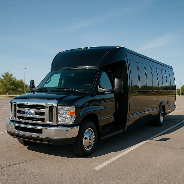 Pearland Shuttle Bus Rentals 18 Passenger Shuttle Bus