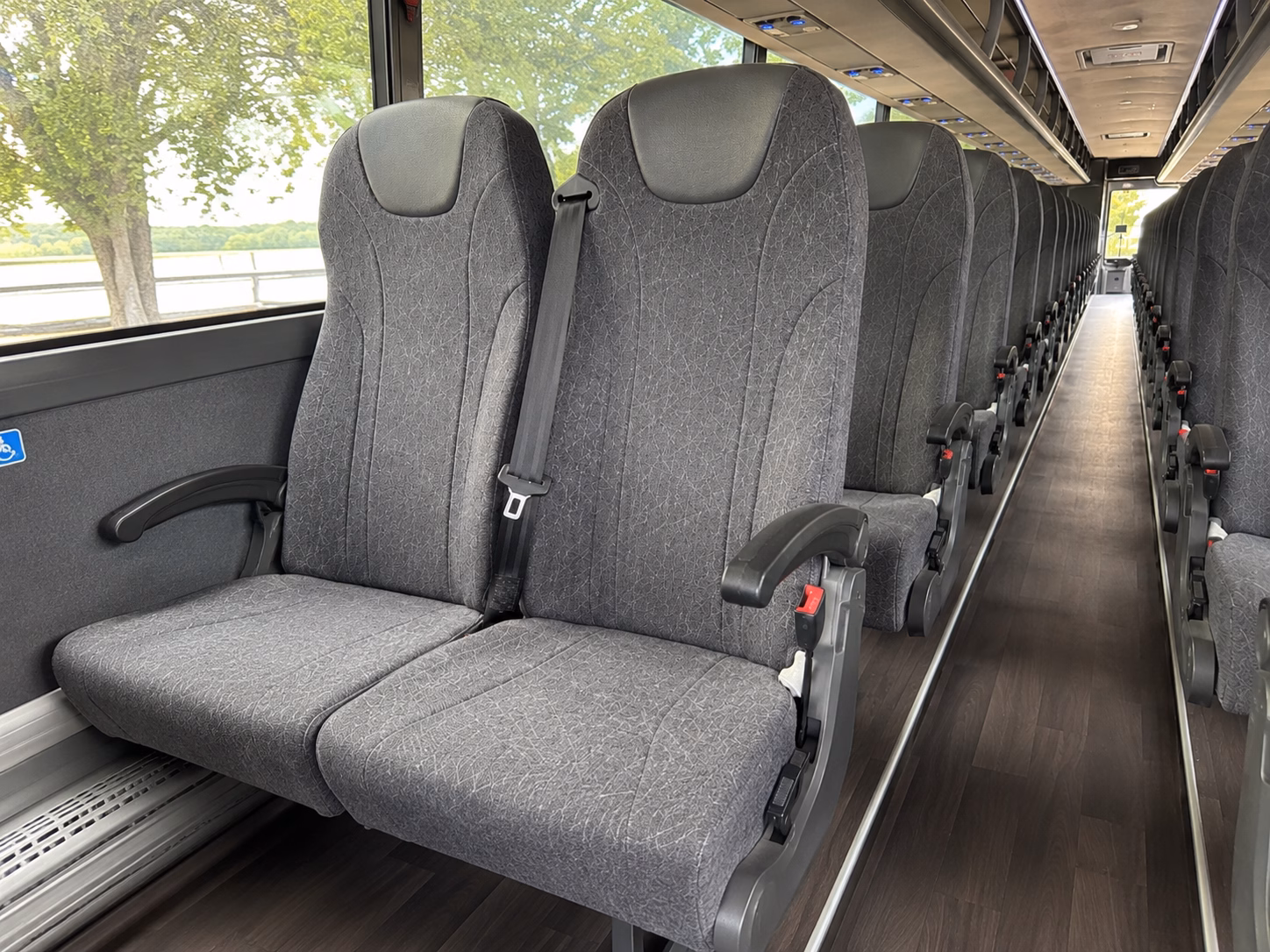 pearland charter bus interior