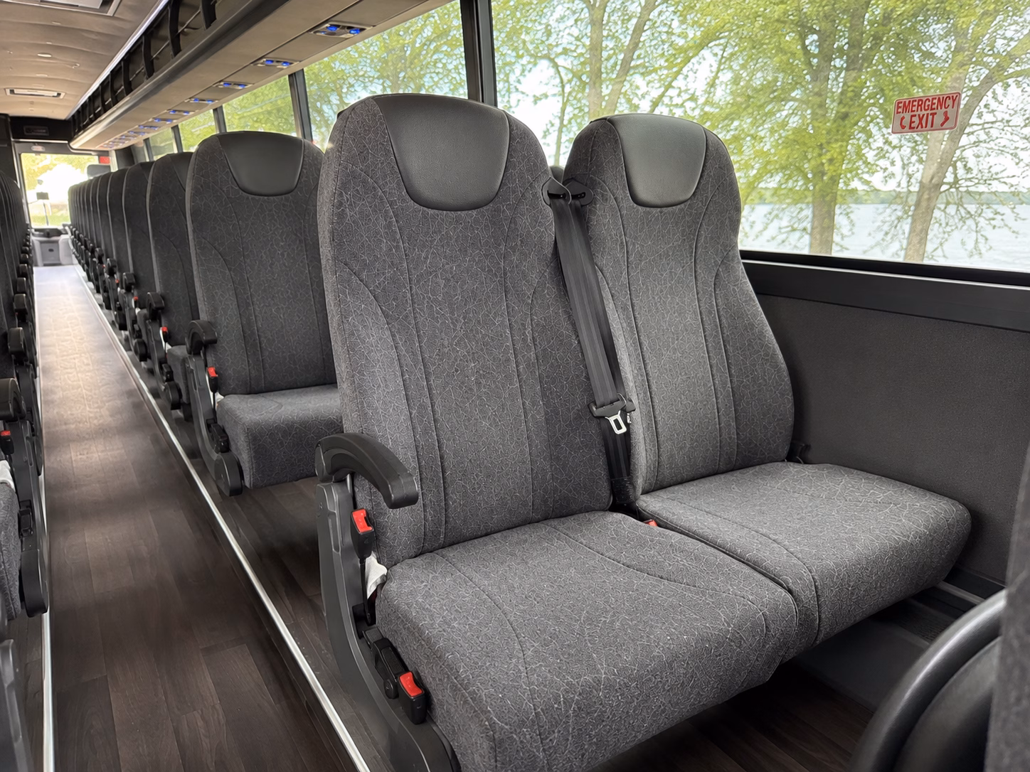 pearland charter bus services interior